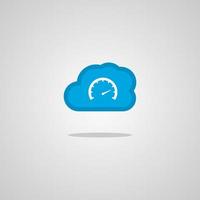 Illustration vector graphic of Cloud Speed. Perfect to use for Technology Company