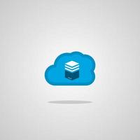 Illustration vector graphic of Cloud Server. Perfect to use for Technology Company