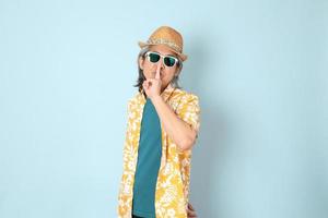 Man in summer clothes photo