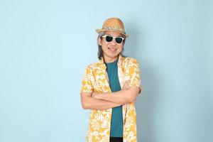 Man in summer clothes photo