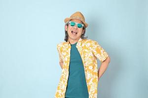 Man in summer clothes photo