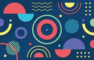 Abstract Flat Geometric Background vector