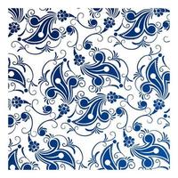 Batik fabric pattern vector