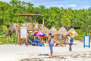playa del carmen mexico 28. mayo 2021 playa tropical mexicana 88 punta esmeralda playa del carmen mexico. foto