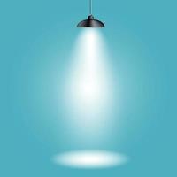 Background with Lighting Lamp. Empty Space for Your Text or Object vector