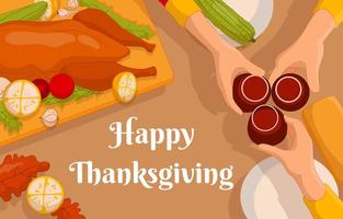 Thanksgiving Dinner Background vector