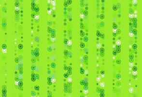 Light Green vector pattern with christmas snowflakes.