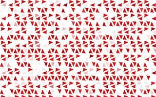 textura de vector rojo claro en estilo triangular.