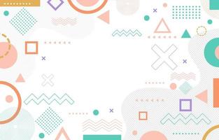 Abstract Flat Geometric Background vector