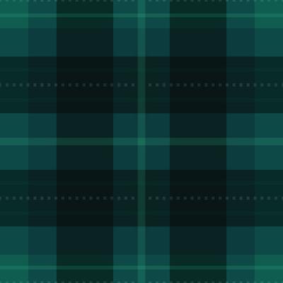 Dark Turquoise Buffalo Plaid Seamless Pattern