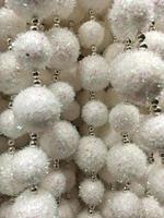 white christmas tree decorations. Christmas background photo