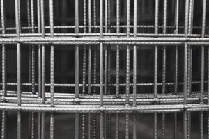 Steel reinforcing industrial mesh background. photo