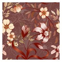 Batik fabric pattern vector