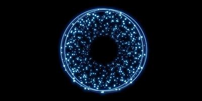 abstract circle blue glow curve background sparkle photo