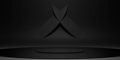 display stand Simple circle Dark ZEN Concept Stage Modern abstract base photo