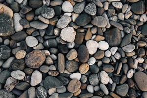 Gravel pattern of colored stones photo