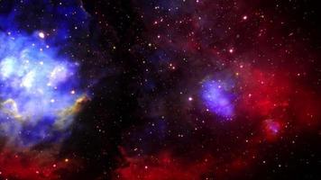 Space flight deep space exploration travel cloud nebula video