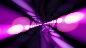 cirkel gloed licht energie tunnel. video