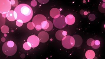 loating moving pink particles bokeh