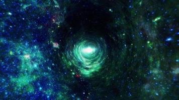 wormhole tunnel verde blu grunge video