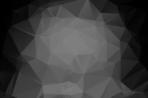 Abstract black color low poly crystal background. Polygon design pattern. Low poly vector illustration, low polygon background.