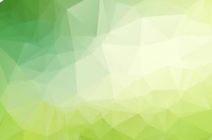 Fondo de cristal de poli baja verde claro. patrón de diseño de polígono. medio ambiente verde baja poli ilustración vectorial, fondo de polígono bajo. vector