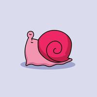 Cute snail mascot