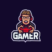 Pro gamer esport logo vector