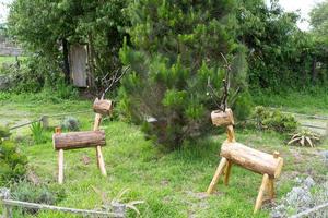 Hand made reindeers photo