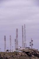 Antennas for communication on a hill photo