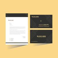 vector letterhead and business card