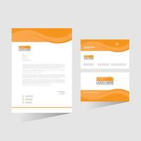 vector letterhead and business card