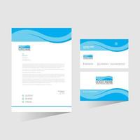 vector letterhead and business card