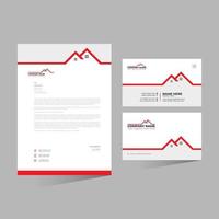 vector letterhead and business card