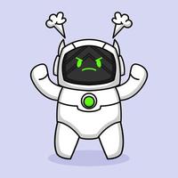 Cute robot mascot vector