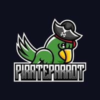 Esport parrot logo vector