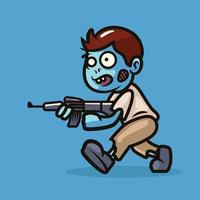 Zombie Mascot illustration design vector