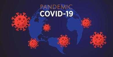 Corona virus outbreak map vector background