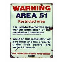 señal de advertencia área 51