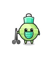 surgeon lollipop mascot character vector