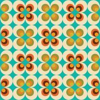 Retro Pattern, Wallpaper, Retro Background,  Flower, Seamless pattern vector