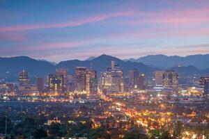 Horizonte del centro de la ciudad de Phoenix paisaje urbano de Arizona en EE. foto