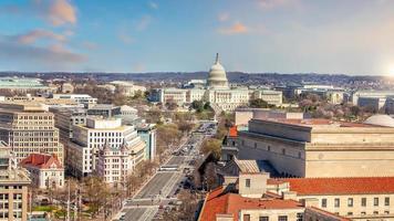 el edificio del capitolio de los estados unidos en washington, dc. hito americano foto