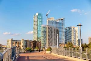 Austin city downtown skyline cityscape of Texas USA photo