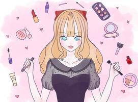 Japanese Anime Girl Vector Art, Icons, and Graphics for Free Download