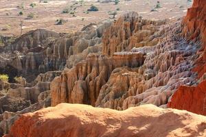 la hermosa vista y el espectacular paisaje de miradoura da lua mirador de la luna en las afueras de la ciudad de luanda, angola. foto