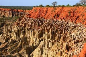 The beautiful view and spectacular landscape of Miradoura da Lua Viewpoint of the Moon outside the city of Luanda, Angola. photo