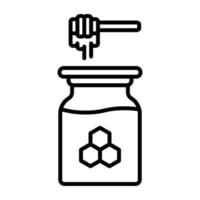 Honey Line Icon vector