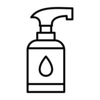 Liquid Soap Line Icon vector