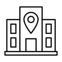 Location Line Icon vector